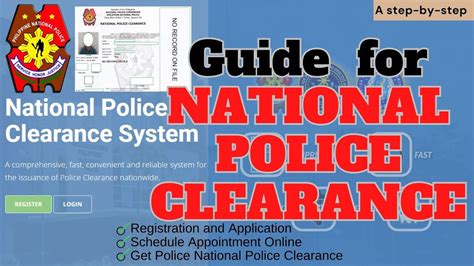 appointment police clearance